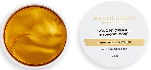 Hydrożelowe płatki pod oczy z koloidalnym złotem - Revolution Skincare Hydrogel Moisturizing Patches With Colloidal Gold Eye — Zdjęcie N1