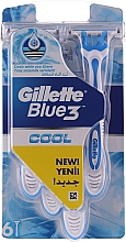 Zestaw jednorazowych maszynek do golenia 6 szt. - Gillette Blue 3 Cool — Zdjęcie N1