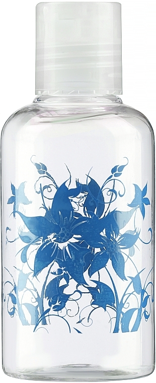 Buteleczka turystyczna, 75 ml, niebieskie kwiaty - Top Choice — Zdjęcie N1