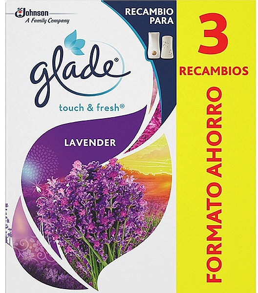 Zapas do automatycznego odświeżacza powietrza, 3 szt. - Air Freshener Glade Lavanda — Zdjęcie N1