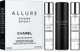 Chanel Allure Homme Sport - Woda toaletowa (travel spray/20ml + wymienne wkłady/2x20ml) — Zdjęcie N1