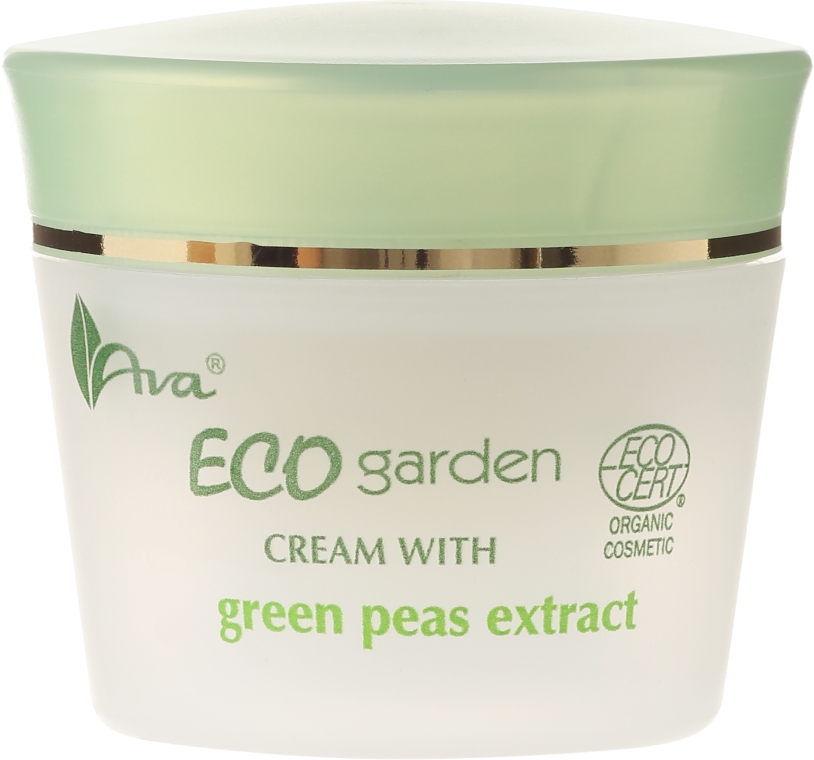 Certyfikowany organiczny krem z ekstraktem z zielonego groszku 50+ - AVA Laboratorium Eco Garden — Zdjęcie N2