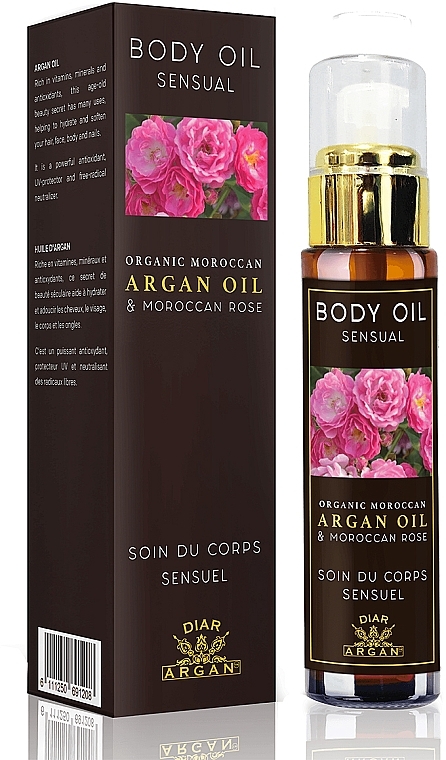 Olej arganowy i masło do ciała z marokańskiej róży - Diar Argan Sensual Body Oil With Argan Oil & Moroccan Rose — Zdjęcie N1