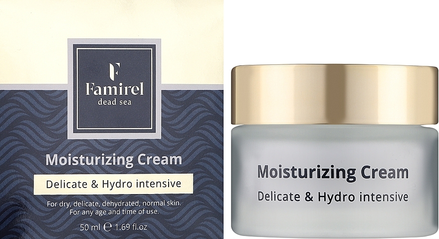 Delikatny nawilżający krem do twarzy - Famirel Moisturizing Cream Delicate & Hydro Intensive — Zdjęcie N3