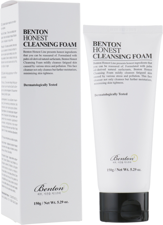 Łagodna pianka oczyszczająca do twarzy - Benton Honest Cleansing Foam — Zdjęcie N1