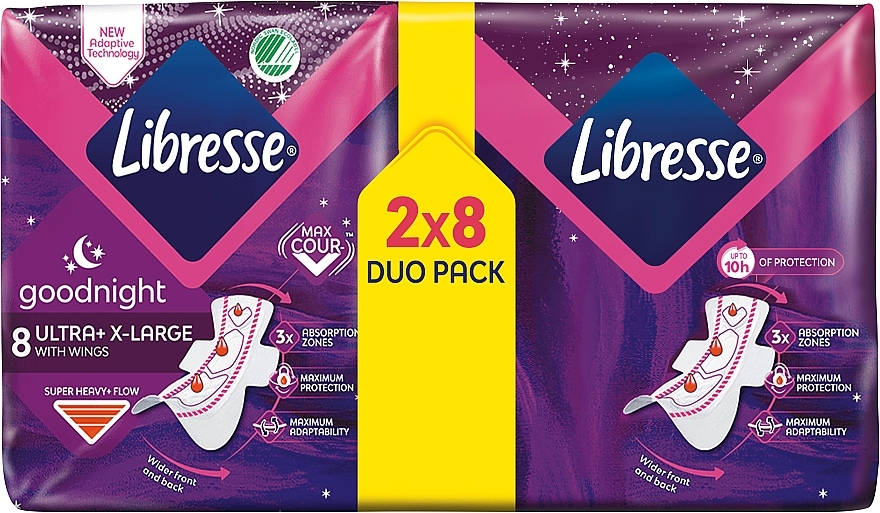 Podpaski, 16 szt. - Libresse Ultra Goodnight Extra Large — Zdjęcie N2