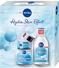 Zestaw - NIVEA Hydra Skin Effect (f/cr/50ml + micel/water/400ml) — Zdjęcie N1