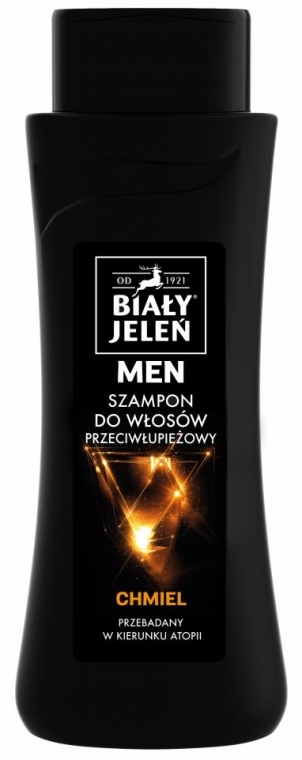 Hipoalergiczny szampon przeciwłupieżowy z chmielem dla mężczyzn - Biały Jeleń For Men — Zdjęcie N1