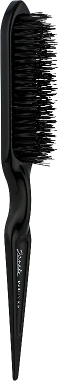 Grzebień do włosów, czarny - Janeke Professional Cotton Brush With Bristle 23cm — Zdjęcie N1