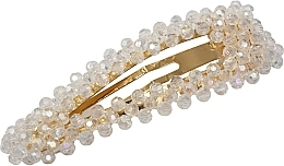 Spinka z kryształkami, biała XL - Lolita Accessories — Zdjęcie N1