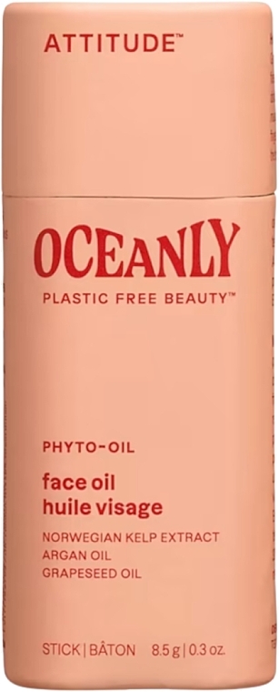 Odżywczy suchy olejek do twarzy z olejem arganowym - Attitude Oceanly Phyto-Oil Face Oil  — Zdjęcie N1