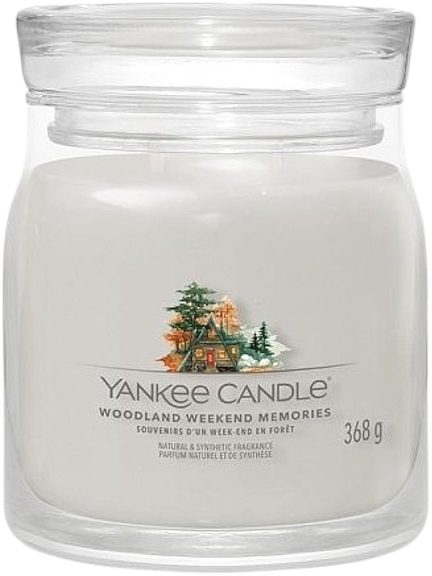 Świeca zapachowa w słoiku Woodland Weekend Memories, 2 knoty - Yankee Candle Singnature  — Zdjęcie N1