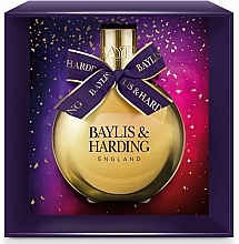 Pianka do kąpieli w pudełku upominkowym - Baylis & Harding Midnight Fig & Pomegranate Festive Bauble Gift — Zdjęcie N1