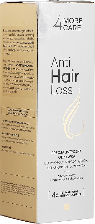 PRZECENA! Odżywka do włosów słabych, łamliwych i wypadających - More4Care Anti Hair Loss * — Zdjęcie N1