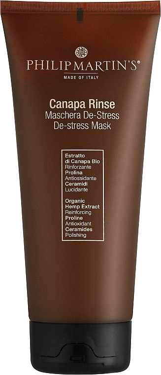 Antystresowa odżywka do włosów - Philip Martin's Canapa Rinse De-Stress Mask (tubka) — Zdjęcie N1