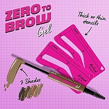 Szablony do brwi, cienkie - NYX Professional Makeup Zero To Brow — Zdjęcie N2