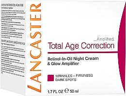 Przeciwstarzeniowy krem na noc - Lancaster Total Age Correction Amplified Retinol -In-Oil Night Cream  — Zdjęcie N4
