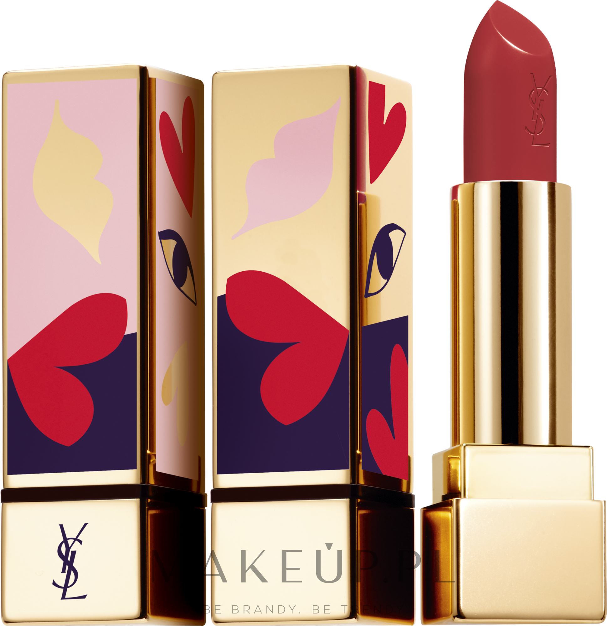 Satynowa szminka do ust - Yves Saint Laurent Rouge Pur Couture Love Collector’s Edition — Zdjęcie 114 - Dial R.E.D