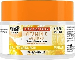 Krem z witaminą C na dzień do twarzy - Victoria Beauty C Age Pro Glow Face Cream SPF 20 — Zdjęcie N1