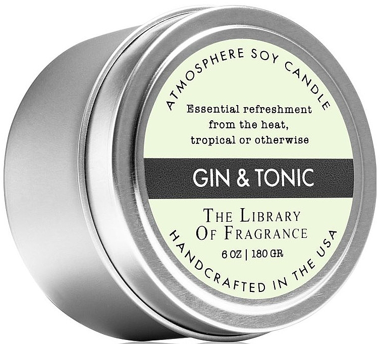 Demeter Fragrance The Library of Fragrance Gin&Tonic Atmosphere Soy Candle - Świeca zapachowa — Zdjęcie N1