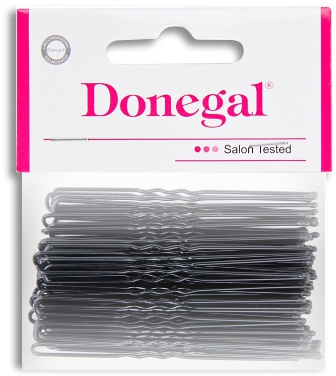Czarne wsuwki do włosów, 7 cm, 50 szt. - Donegal  — Zdjęcie N1
