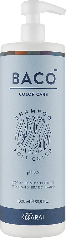 Szampon do włosów po koloryzacji - Kaaral Baco Color Care Post Color Shampoo pH3,5 — Zdjęcie N1