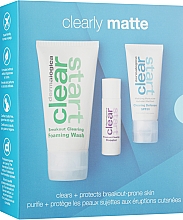Zestaw do pielęgnacji twarzy - Dermalogica Clear Start Clearly Matte Kit (foam/75ml + ser/10ml + cr/15ml) — Zdjęcie N1