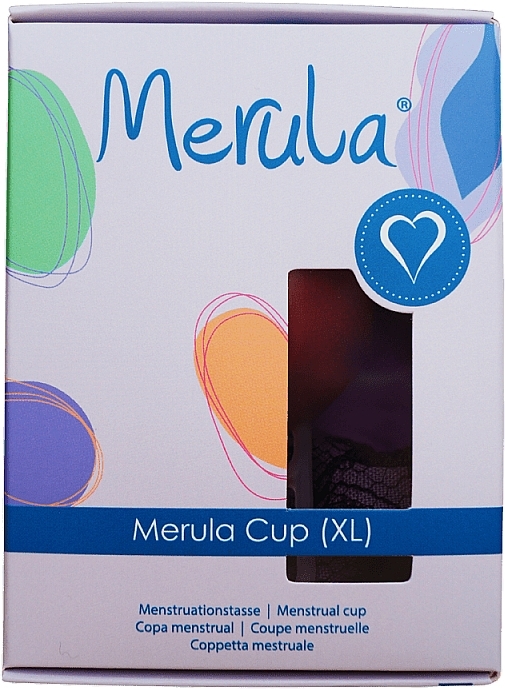 Kubek menstruacyjny, XL, fioletowy - Merula Menstrual Cup Limited Edition — Zdjęcie N2