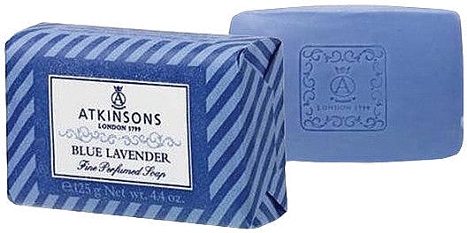 Niebieskie mydło lawendowe - Atkinsons Blue Lavender Bar Soap — Zdjęcie N1