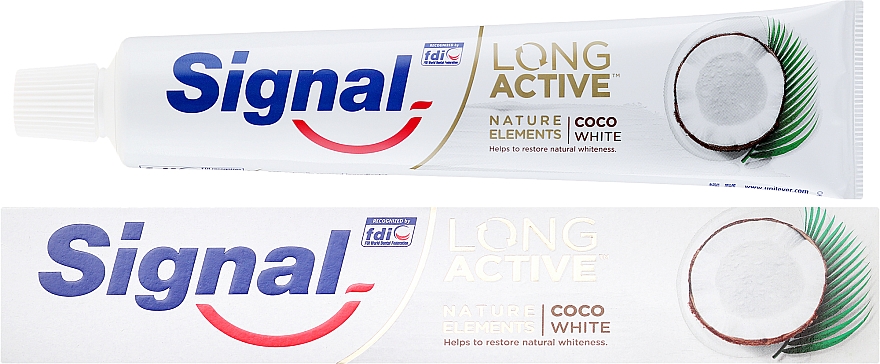 Pasta do zębów - Signal Long Active Nature Elements Coco White