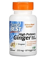 Ekstrakt z korzenia imbiru - Doctor's Best High Potency Ginger Root Extract, 250 mg — Zdjęcie N1