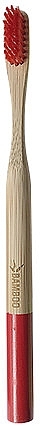 Szczoteczka bambusowa, średnia, czerwona - Himalaya dal 1989 Bamboo Toothbrush — Zdjęcie N2