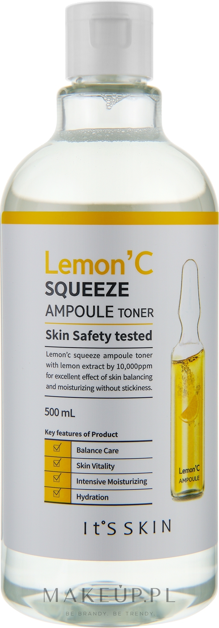 Tonik do twarzy z ekstraktem z cytryny - It's Skin Lemon' C Squeeze Ampoule Toner  — Zdjęcie 500 ml