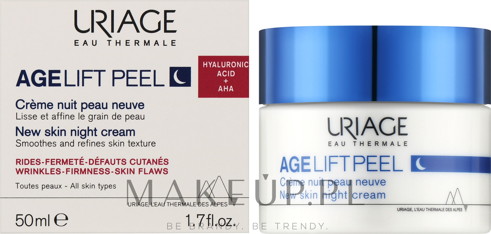Krem do twarzy na noc - Uriage Age Lift Peel New Skin Night Cream — Zdjęcie 50 ml