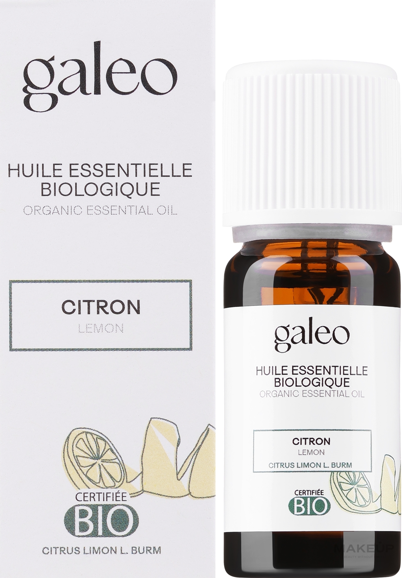 Organiczny olejek eteryczny Cytryna - Galeo Organic Essential Oil Lemon — Zdjęcie 10 ml