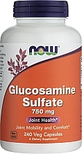 Suplement diety z siarczanem glukozaminy, 750 mg - Now Foods Glucosamine Sulfate 750 mg — Zdjęcie N2