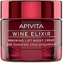 Przeciwzmarszczkowy krem do twarzy na noc z polifenolami wina Santorini - Apivita Wine Elixir Cream — Zdjęcie N1