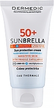 PRZECENA! Wodoodporny fotostabilny krem ochronny do skóry z problemami naczyniowymi SPF 50 - Dermedic Sunbrella * — Zdjęcie N1