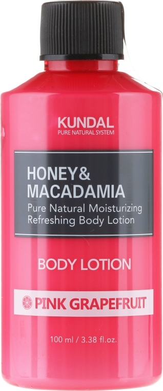 Nawilżająco-odświeżający balsam do ciała Różowy grejpfrut - Kundal Honey & Macadamia Pink Grapefruit Body Lotion — Zdjęcie N5