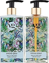 Zestaw - Vivian Gray Wild Orchid (h/soap/350ml + h/lot/350ml) — Zdjęcie N2