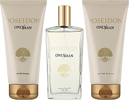 Instituto Espanol Poseidon Only Man - Zestaw (edt/100ml + sh/gel/100ml + ash/lot/100ml) — Zdjęcie N2