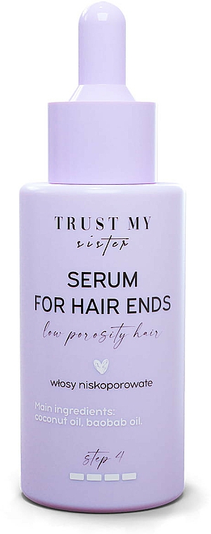 Serum do włosów niskoporowatych - Trust My Sister Low Porosity Hair Serum For Hair Ends — Zdjęcie N1