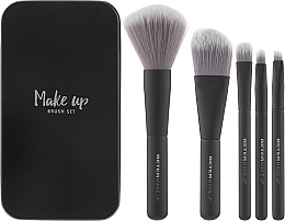 6-częściowy zestaw pędzli do makijażu - Beter Black Edition Mini Makeup Brushes Set — Zdjęcie N1