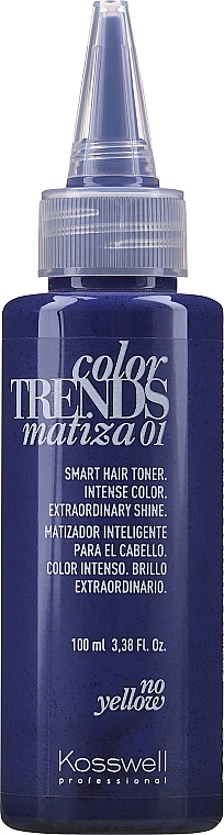 Toner do włosów niwelujący żółte odcienie - Kosswell Professional Matiza 01 — Zdjęcie N2