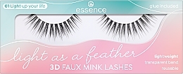 Sztuczne rzęsy - Essence Light As A Feather 3D Faux Mink Lashes 01 Light Up Your Life — Zdjęcie N2