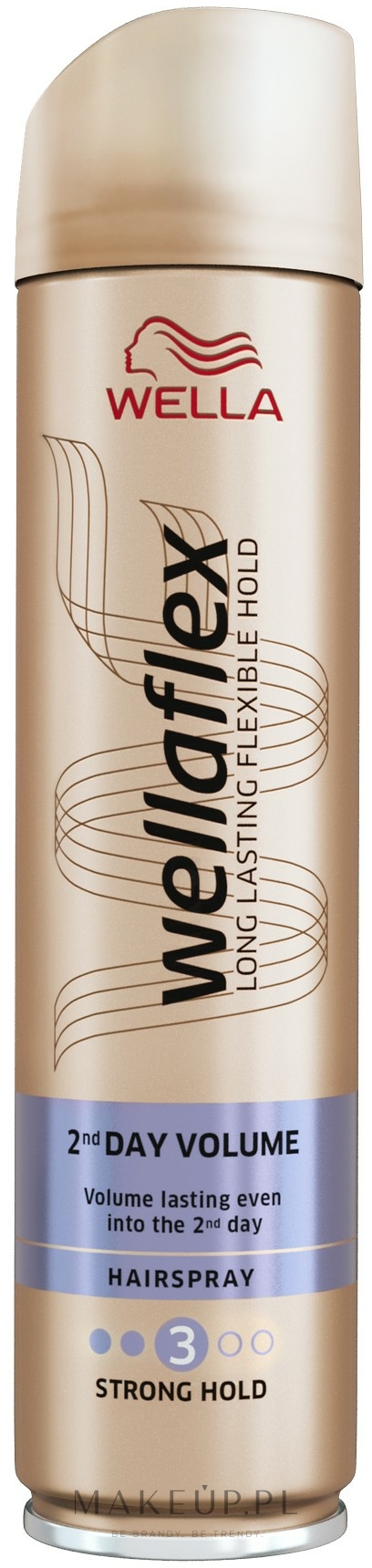 Lakier mocno utrwalający nadający włosom 2-dniową objętość - Wella Wellaflex 2-Days-Volume Extra Strong Hairspray — Zdjęcie 250 ml