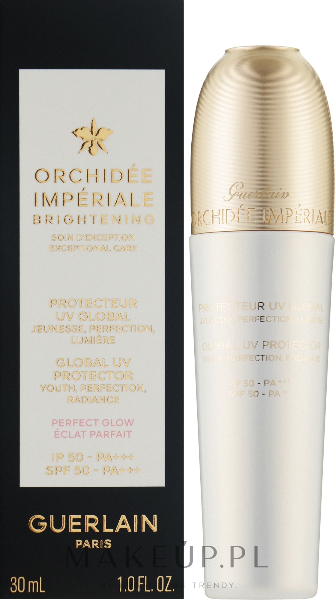 Przeciwsłoneczny krem do twarzy - Guerlain Orchidee Imperiale Global UV Protector SPF50 — Zdjęcie 30 ml