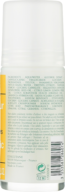 Odświeżający dezodorant w kulce - L'Occitane Aromachologie Refreshing Aromatic Deodorant — Zdjęcie N2