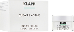 Peeling enzymatyczny do twarzy - Klapp Clean & Active Enzyme Peeling — Zdjęcie N4