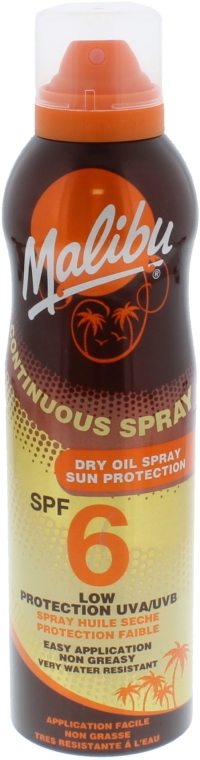 Przeciwsłoneczny suchy olejek do ciała SPF 6 - Malibu Continuous Dry Oil Spray — Zdjęcie N1